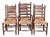 Set of 6 Antique New England Ladderback Style Dining Chairs With Rush Seats For Sale