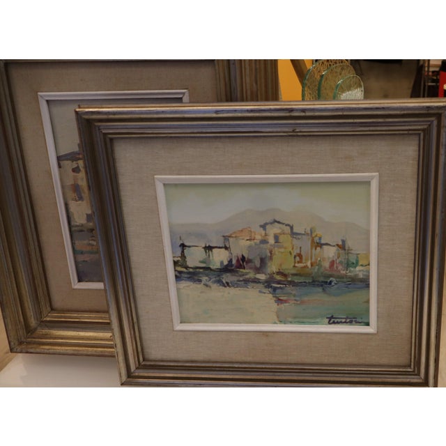 Bruno Tintori, Houses in Versilia, 1975, Oil Painting, Framed For Sale - Image 7 of 13