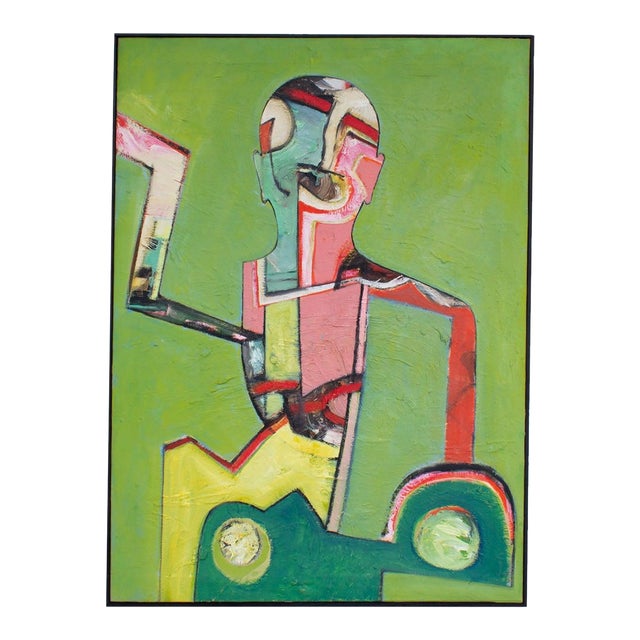 Abstract Oil on Canvas Painting by James L. Bruch For Sale