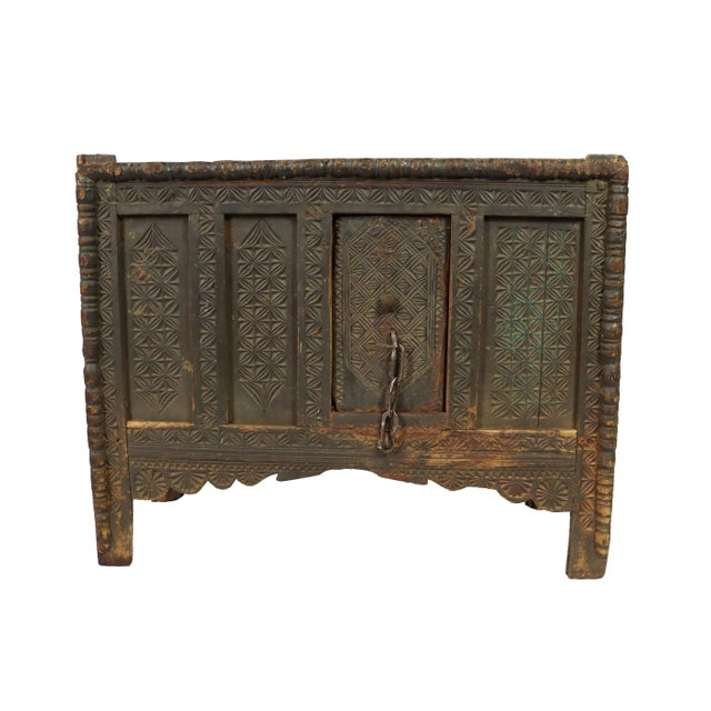 Antique Nomadic Turkmen Yurt Treasure Dowry Chest For Sale - Image 3 of 12