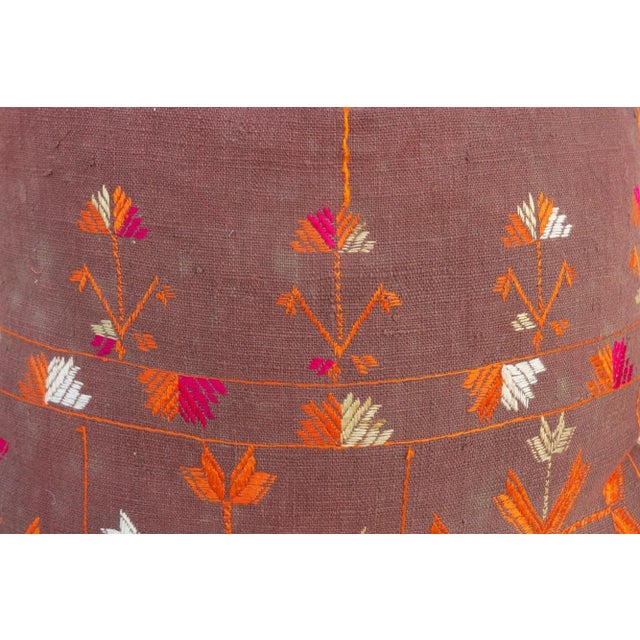 Early 21st Century Savi Antique Indian Folk Pillow For Sale - Image 5 of 10