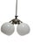 Art Deco Glass Chandelier, Poland, 1970s For Sale - Image 6 of 11