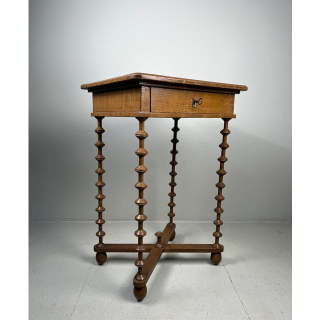 Side Table with Drawer, 1930s For Sale - Image 10 of 15