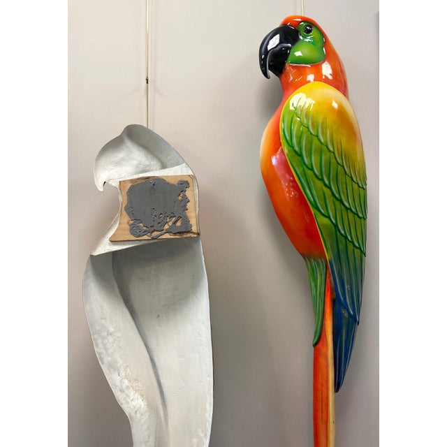 Macaws in Fiberglass & Epoxy, Italy, 1970s, Set of 2 For Sale - Image 11 of 18