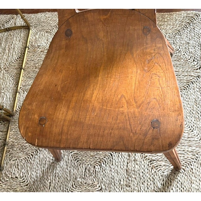 Early Bentwood European Arts and Crafts Chair With a Carved Back Splat For Sale - Image 11 of 12