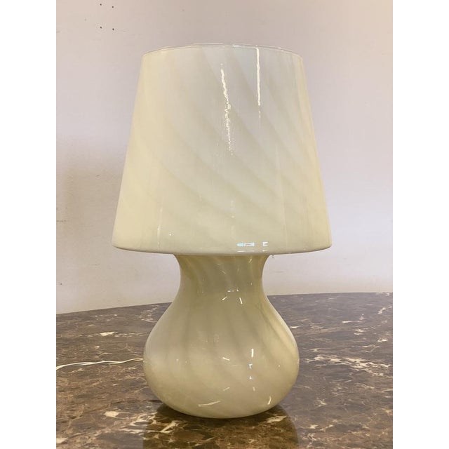 Vintage Glass Mushroom Lamp, 1980s For Sale - Image 14 of 14
