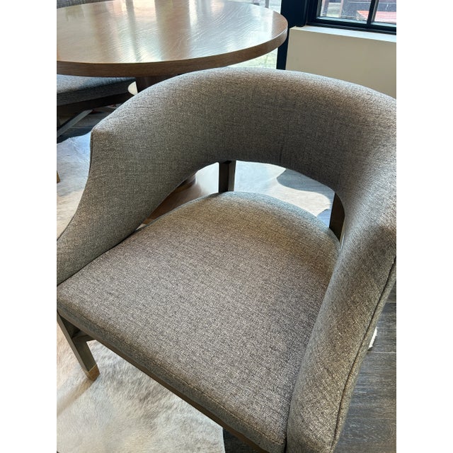 Contemporary Grey Woven Dining Chair For Sale In Seattle - Image 6 of 9