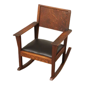 Antique Mission Oak Children's Rocking Chair