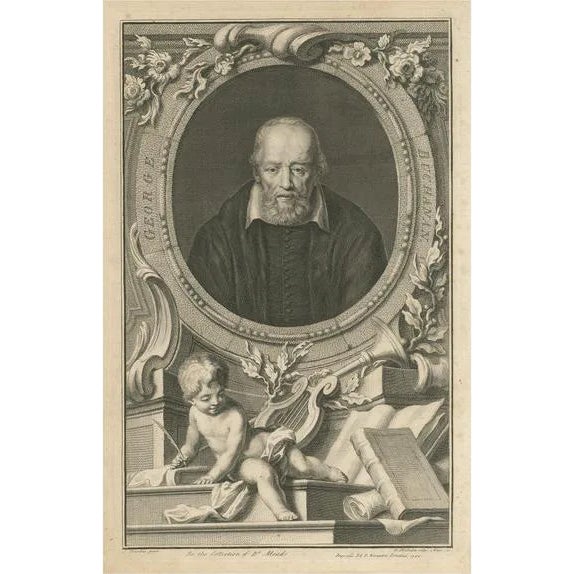 Jacobus Houbraken, Portrait of George Buchanan, Scottish Historian and Humanist Scholar, Print For Sale
