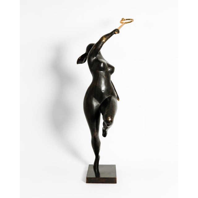 Contemporary "The Tennis Player" Contemporary Bronze Sculpture For Sale - Image 3 of 6