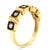 Haus of Brilliance 10K Yellow Gold Flashed .925 Sterling Silver Miracle-Set Diamond 5-Stone Ring Band (1/4 Cttw, J-K Color, I2-I3 Clarity) - Size 6 For Sale - Image 4 of 6