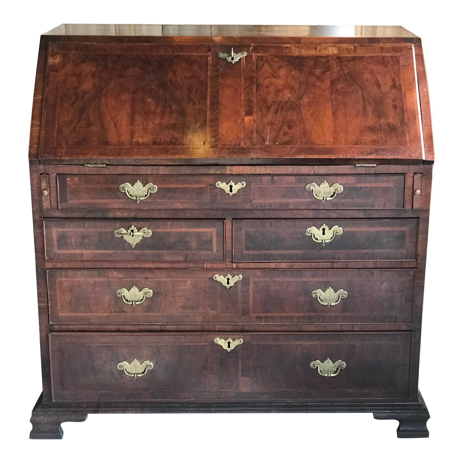 Antique Queen Anne Fall Front Secretary Desk Chairish