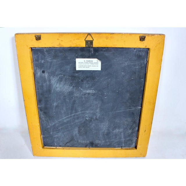 G. Ugolini Pietra Dura Framed Natural Stone Still Life Wall Art, 1950's For Sale - Image 13 of 16