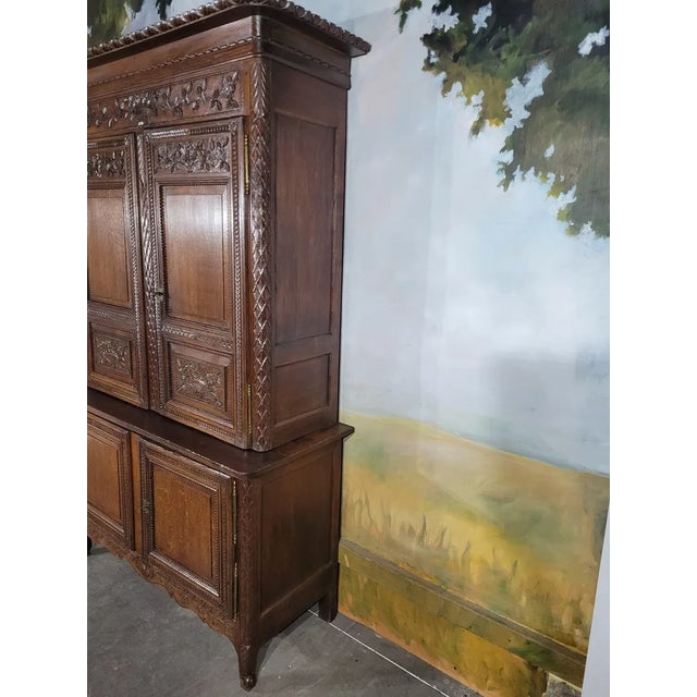 Small Two-Body Norman Oak Sideboard For Sale - Image 9 of 13