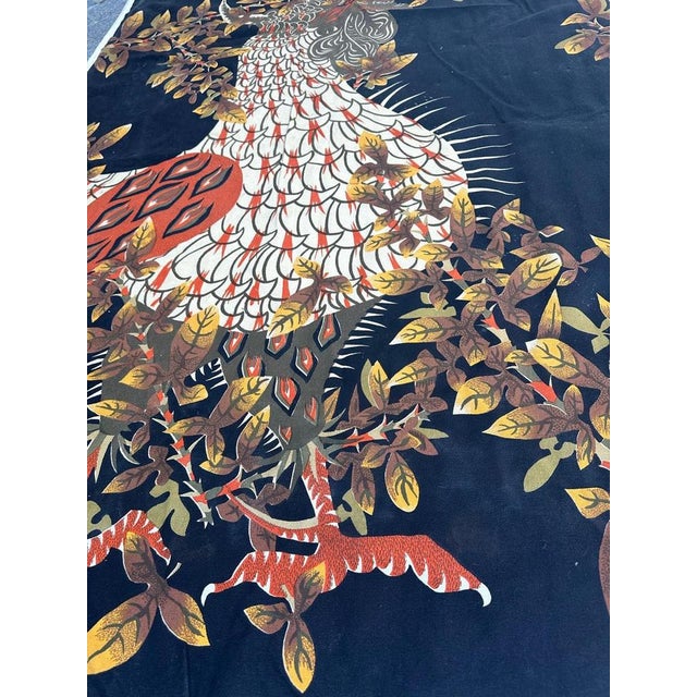 French Hand Printed Rooster Tapestry by Lurçat For Sale - Image 9 of 14