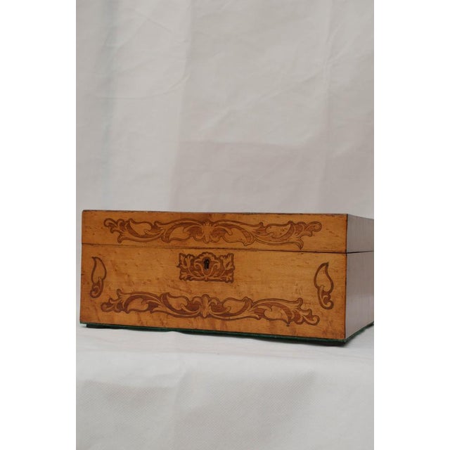 Victorian Birdseye Maple Jewelry Box For Sale - Image 11 of 15