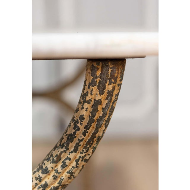 Stone 19th Century French Marble Top Bistro Table For Sale - Image 7 of 9