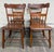 Wood Antique American Country Farmhouse Plank Seat Dining Chairs - Set of 4 For Sale - Image 7 of 10