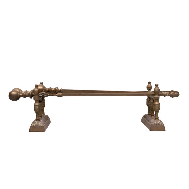 Metal Antique Brass Fireplace Tools, 1880s, Set of 4 For Sale - Image 7 of 16