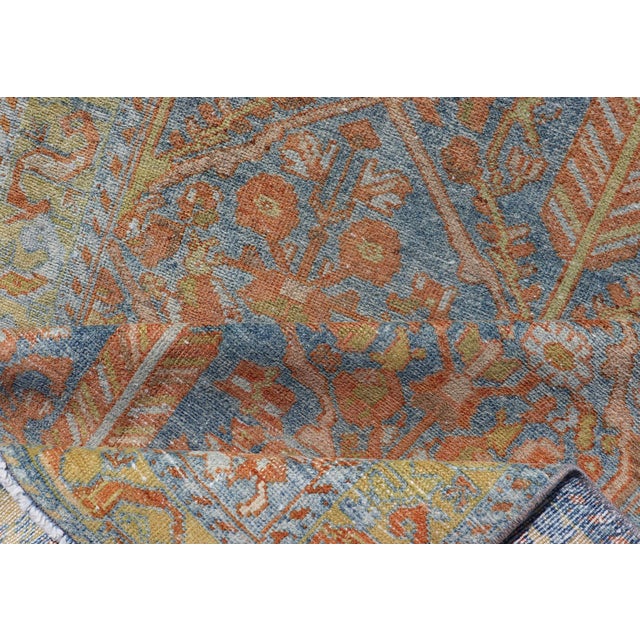 Antique Persian Long Malayer Runner With All Over Geometric Design 3'7 X 11'10 For Sale - Image 11 of 12