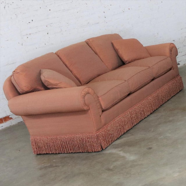 Baker Sofa Lawson Style From the Crown and Tulip Collection Terracotta