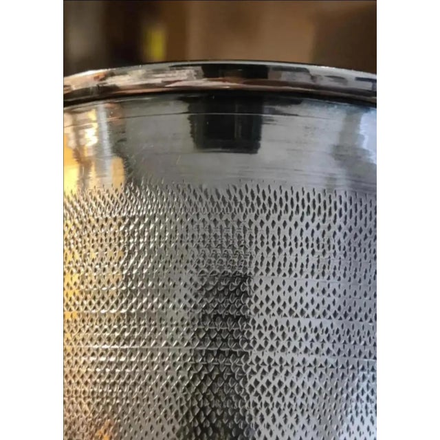Metal Late 20th Century Vintage Petite Trophy Pedestal Champagne Buckets- A Pair For Sale - Image 7 of 7