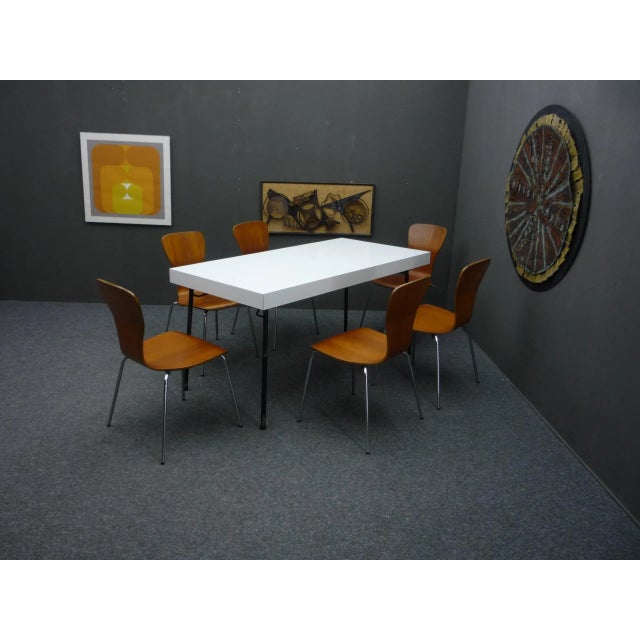 1960s Folding Dining Table by Herta-Maria Witzemann for Wilde + Spieth, 1950s For Sale - Image 5 of 13