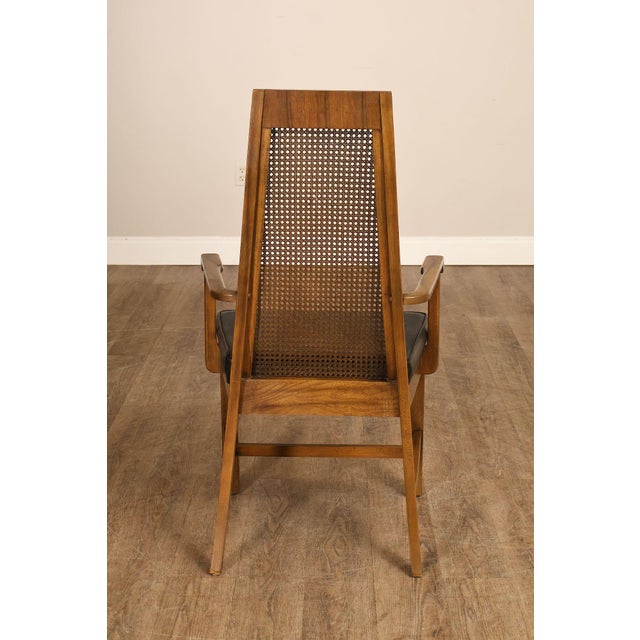 Brown Young Manufacturing Mid Century Modern Set of Six Dining Chairs For Sale - Image 8 of 18