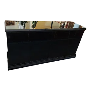 Mastercraft Style Modern Mid Century Design Black Lacquered Sideboard or Credenza