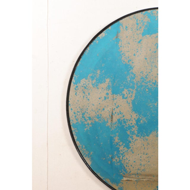 Early 21st Century Colorful Artisan Crafted Mirror 46" Round For Sale - Image 5 of 10