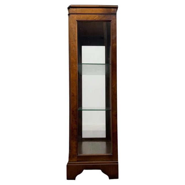 20th Century Burr Walnut Collector's Display Cabinet For Sale - Image 10 of 11