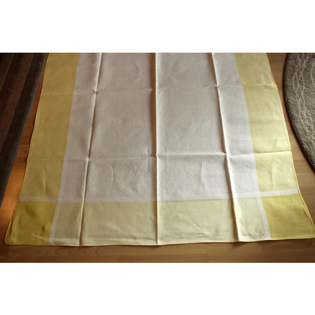1960s 1960s Vintage - Cotton and Linen Tablecloth For Sale - Image 5 of 6