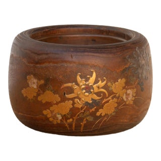 Large Meiji Period Japanese Inlaid Hibachi For Sale