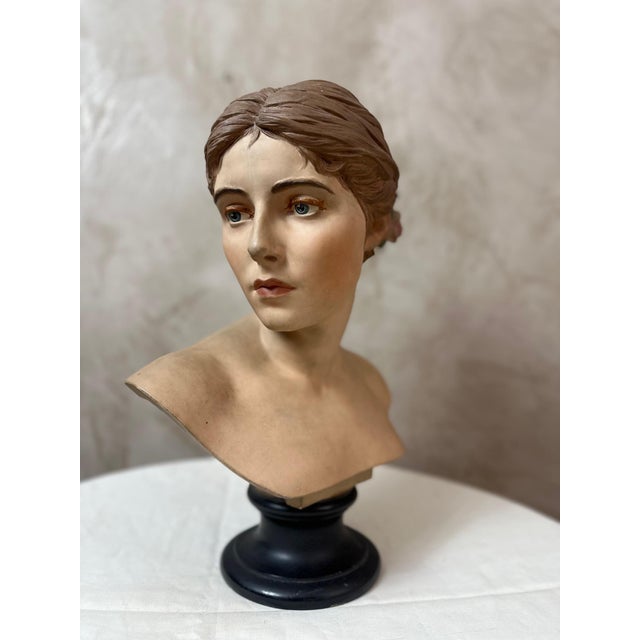 Plaster Bust of a Woman For Sale - Image 4 of 15