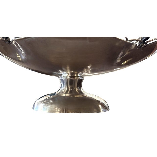 Pair of Damar 925 Sterling Silver Floral Centerpiece Bowls, Turkey, Late 20th C. For Sale In Los Angeles - Image 6 of 8