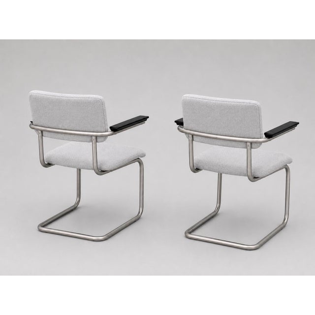 Contemporary Bauhaus Model 201 Chair from Gispen, 1930s, Set of 2 For Sale - Image 3 of 5