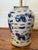 Chinoiserie Hand Painted Ceramic Ginger Jar Lamp With Blue Dragons For Sale - Image 4 of 5