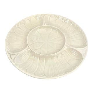 Vintage California Pottery Artichoke Divided Platter For Sale