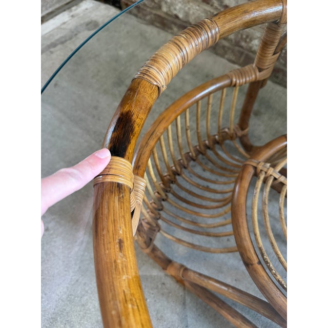 Vintage Bamboo Coffee Table For Sale - Image 17 of 18