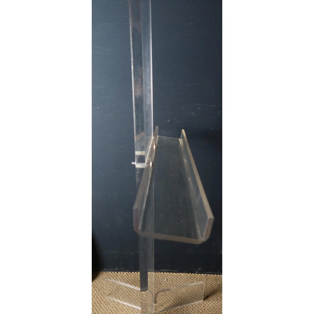 Acrylic Glass Easel, 1980 For Sale - Image 9 of 11