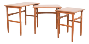 Mid-Century Danish Teak Nesting Tables, 1960s, Set of 3