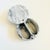 A vintage circular marble box. Beautiful natural gray veining. Features a swiveling lid and a divided compartment within....
