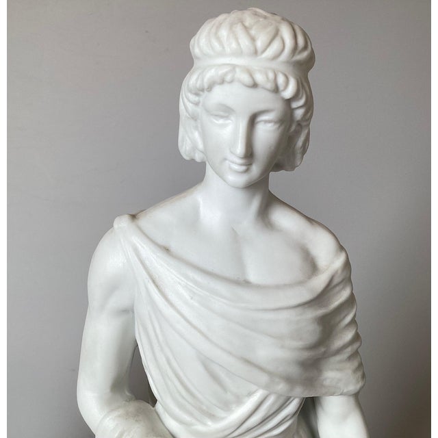 White Parian Porcelain Neoclassical Statues - A Pair For Sale - Image 8 of 12