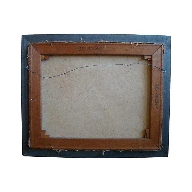 Mid 20th Century Mid-Century Plein Air Seascape Painting Rocky Ocean Cove For Sale - Image 5 of 6