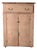 Antique Painted Farmhouse Cupboard With Drawer and Double Doors For Sale