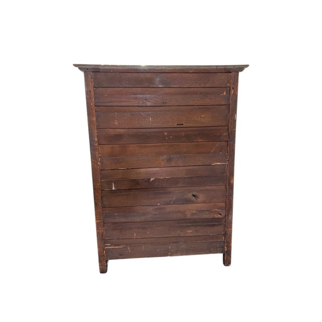 Antique American Solid Oak Dresser, Late 19th Century For Sale - Image 9 of 12