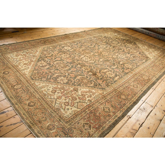 1930s Vintage Distressed Mahal Carpet - 8'2" x 12'7" For Sale - Image 5 of 14