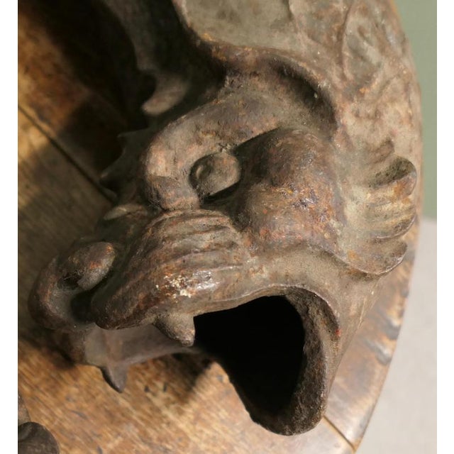 Cast Iron Dragon Drainpipe Spouts, Set of 2 For Sale - Image 5 of 8