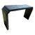 1980 Karl Springer Style Black Console Table For Sale
