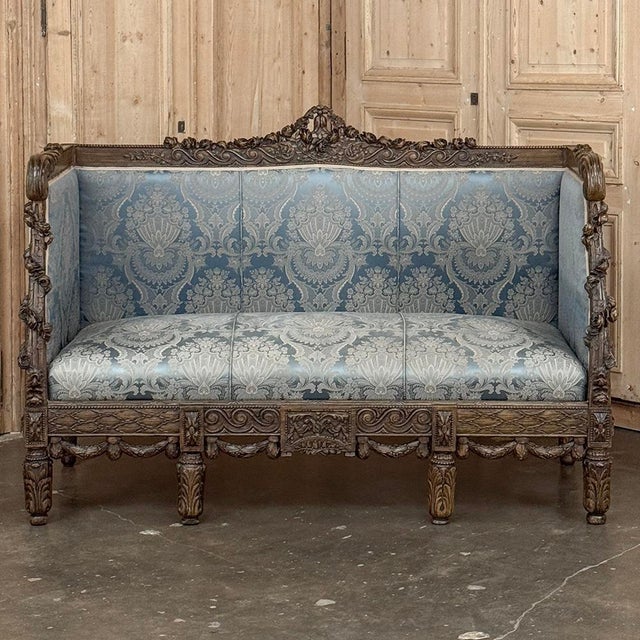 Mid 19th Century 19th Century French Louis XVI Canape ~ Settee For Sale - Image 5 of 18